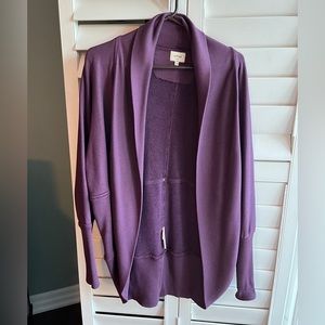 Women Purple Cardigan - Wilfred Free Aritzia - Size Small